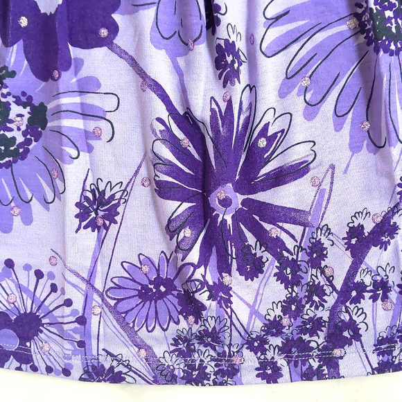 NWT. Limited Too Girl's Rayon/Spandex Multi Color Dress w/flowers and sparkling. - Picture 5 of 5